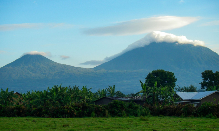 Virunga Mountains in East Africa - Gorilla Trekking & Volcano Tours